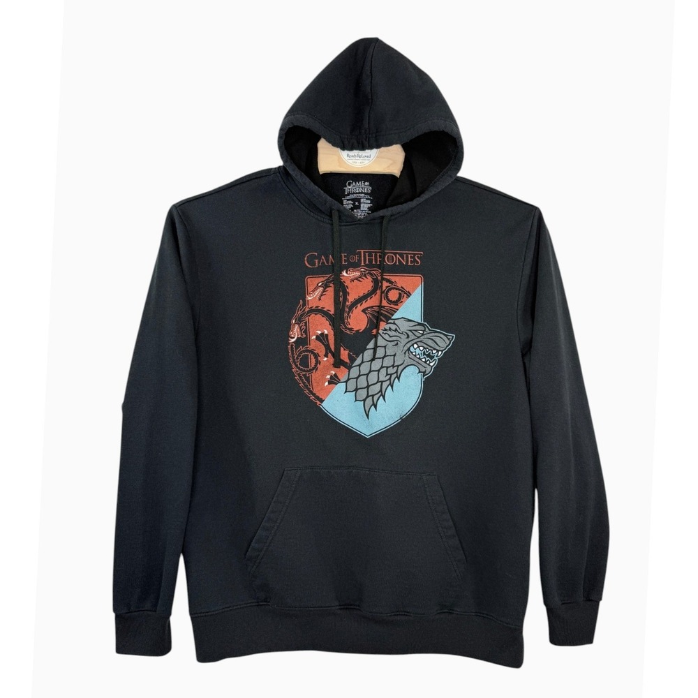 Game of Thrones Jon Lauren Men M GOT Hoodie Targaryen Stark Dragon Direwolf